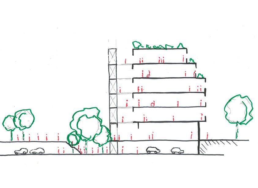 Project-2_section_sequence-of-open-spaces_building+street_Vietnam-master-plan-project section_sequence-of-open-spaces_building+street_Vietnam-master-plan-project